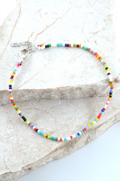 Chillin' Adjustable Colorful Beaded Bijouterie - Women's Anklet Models, Gift Handmade