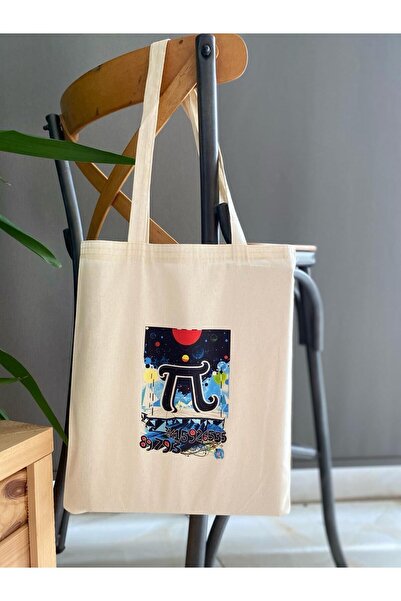 bezçantadünyası pi patterned cloth bag