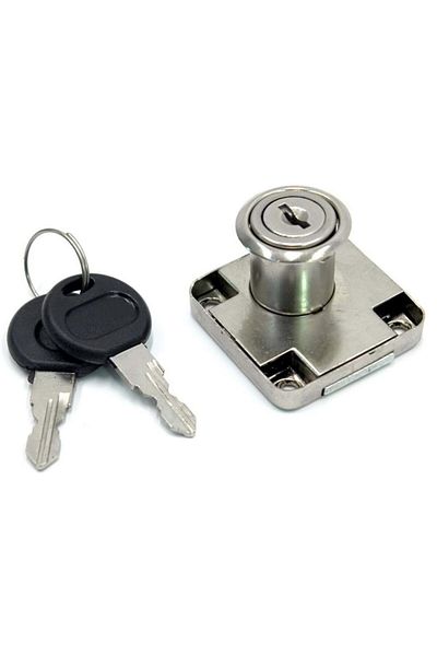HERMEX 1 Piece Drawer Lock Square