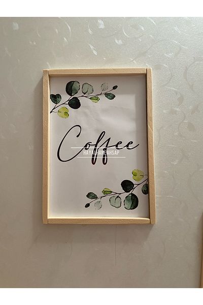 HAYALHANE AHŞAP Ъглова масичка за кафе с дървена рамка