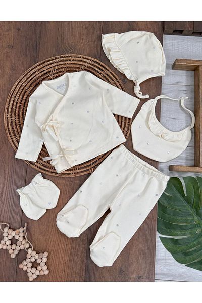 Bolly Baby Organic Cotton Baby Girl Hospital Release Set of 5