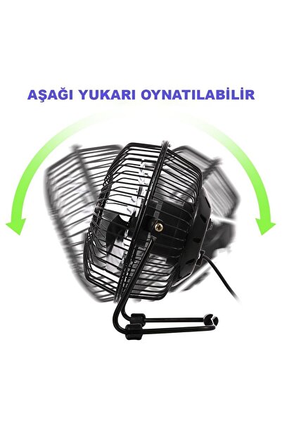 MYNONEV Masa Üstü Klima Usb Girişli Metal Serinletici Mini Vantilatör Fan