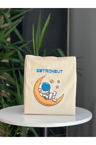 bezçantadünyası Raw Cloth Astronaut Shoulder Bag