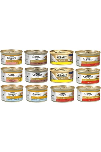 Gourmet Purina Gold Karışık Kedi Konservesi 85 gr X 12 Adet