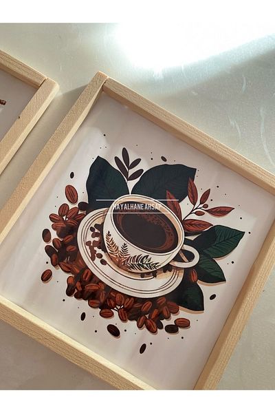 HAYALHANE AHŞAP Комплект дървени рамки за ъглова масичка за кафе