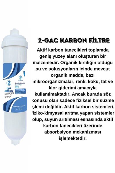 Alfa Dükkan Kapalı Kasa Su Arıtma Cihazları Için Inline 3'lü Filtre Seti 6 Aylık Bakım Seti