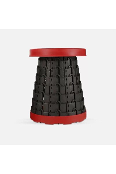 KAVASOĞLU Evelüx Teleskopik Katlanabilir Kolay Taşınabilir Akordiyon Tabure Piknik Banyo Kamp Taburesi