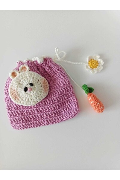 Punch Dükkanı В'язаний ручної роботи святковий дитячий гаманець для кишеньков...