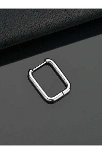 MAZEN Çelik Dikdörtgen Küpe Antialerjik Kararmaz Küpe