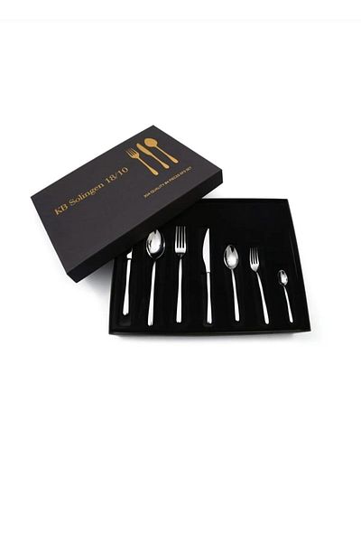 KB SOLİNGEN 84 Pieces Dove Fork Spoon Knife Set 4 millimeters thick 304 quality steel