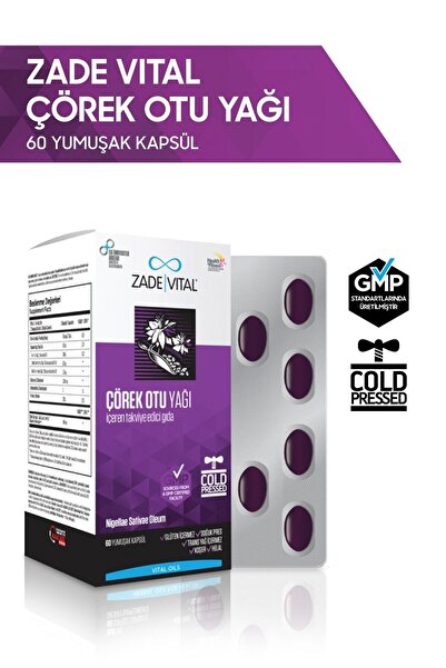 Zade Vital Çörek Otu Yağı Blister 60 Kapsül