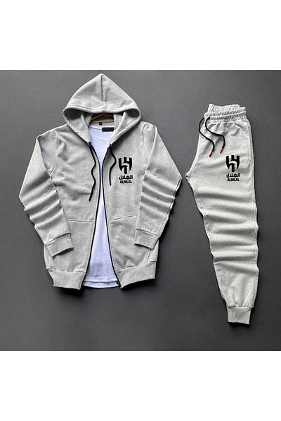 Pisa Art Saudi Arabian Al-Hilal Full Zip High QualitY SwEat-swEatpants Combo