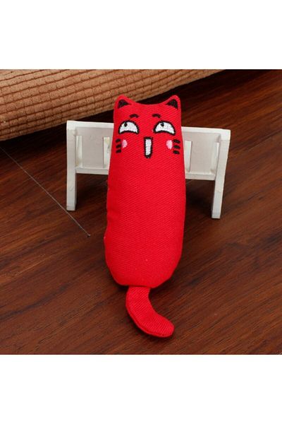 Petish Red Color Rattle Cat Grassy Cat Toy