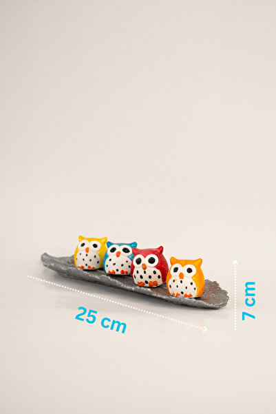 Mai Shop GÜMÜŞ RENK YAPRAK ALTLIKLI BAYKUŞ 4 Lü SET