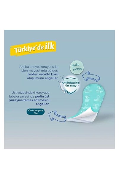 Molped Extra Hijyenik Ped 18'li Uzun X 6 Paket