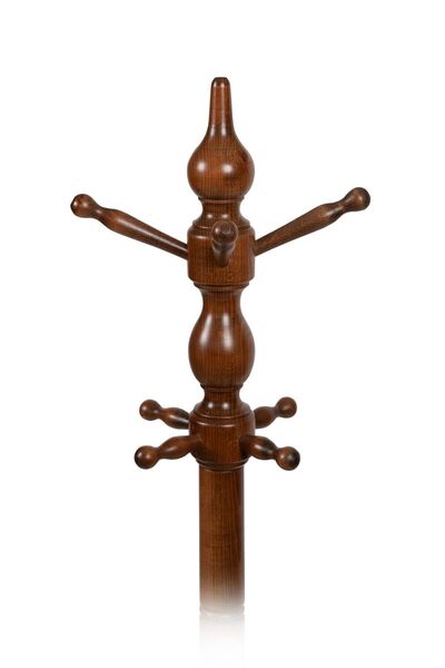 Genel Markalar Ahşap Tornalı Askılık Ceviz