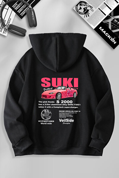 macklin Hanorac cu glugă unisex, cu imprimeu personalizat Suki, pentru femei ...