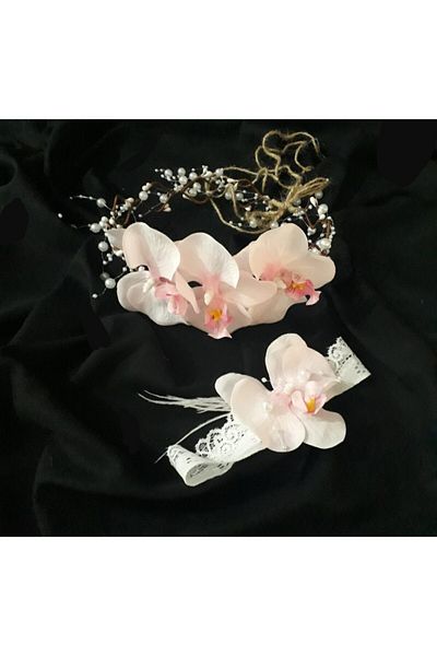 Lohusa Tasarım Pink Maternity Mother's Crown Baby Tape