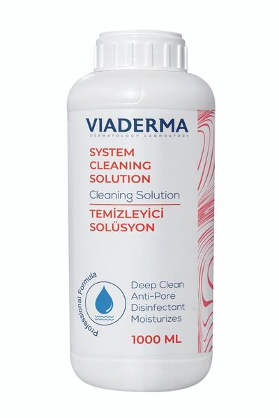 Viaderma Hydrafacial Temizleyici Solüsyon 1000 ml Hyalüronik Asit ve Salisili...