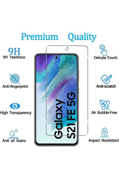 aheaks Samsung Galaxy S21 Fe 5G Uyumlu Darbe Emici Nano Ekran Koruyucu Kırılm...