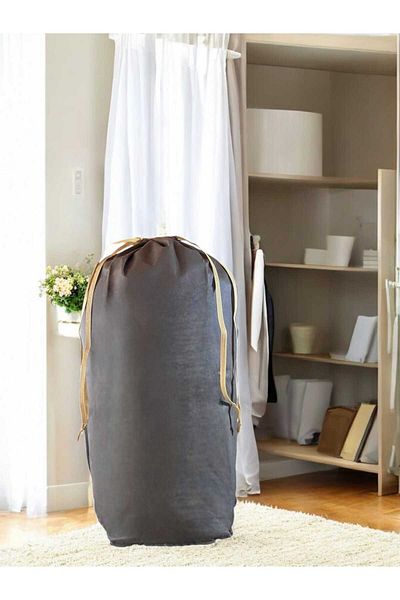 Balkan Room XLarge 86x62 см кафява чанта за съхранение с връзки - чанта за преместване и чанта за съхранение на завивки и възглавници