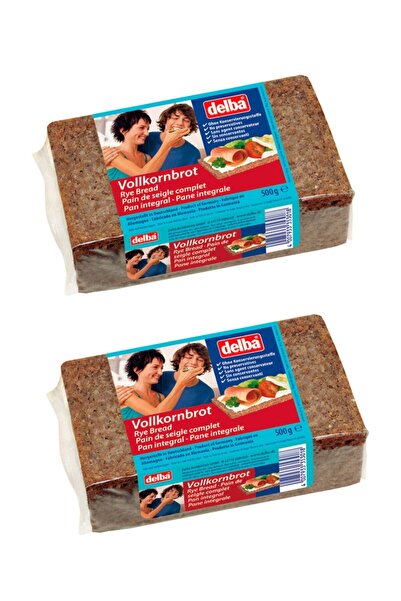 Delba Volkornbrot Tam Tahıllı Kepekli Çavdar Ekmek 500 G X 2 Adet Avantaj Paket