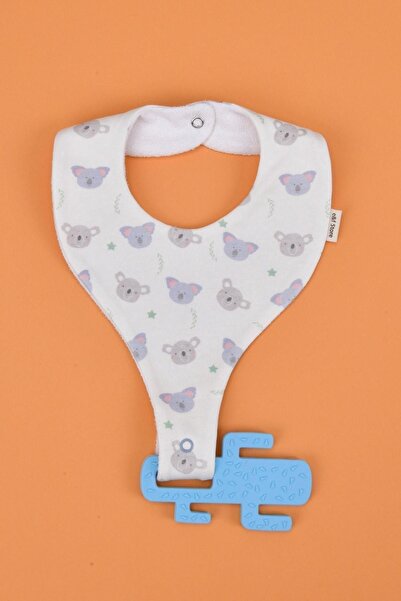 e&f Store Erkek Bebek Sıvı Geçirmez Emzik Tutucu Mama Önlüğü Seti