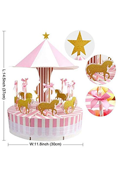 mutlu adım 1 Adet 37cm Demonte Karton Atlı Karınca Kutu Sunum Seti