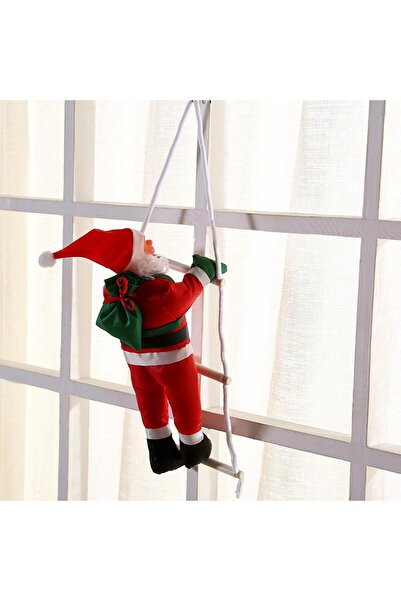 mutlu adım 25cm Merdivende Noel Baba Tekli