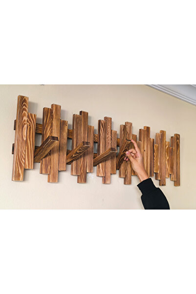 Wooden City Ahşap Askılık Portmanto Elbise Askısı Askılık Duvar Askısı Portmanto