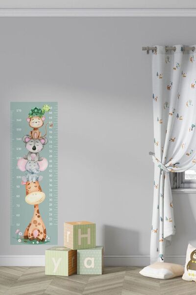 KT Decor Çocuk Ve Bebek Odası Boy Ölçer Duvar Sticker Setleri