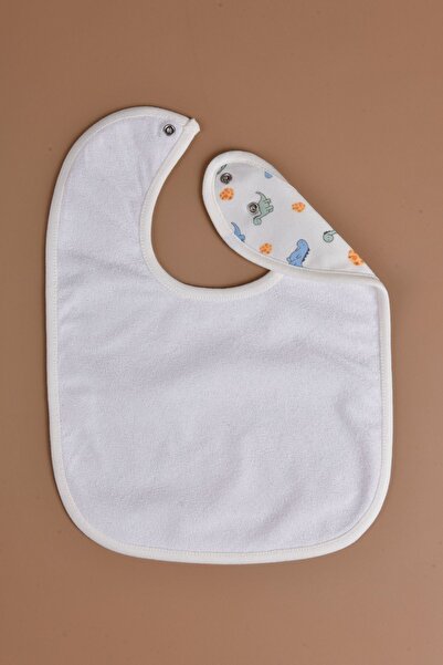 e&f Store Sıvı Geçirmez  Mama Önlüğü - Dinazor Desenli