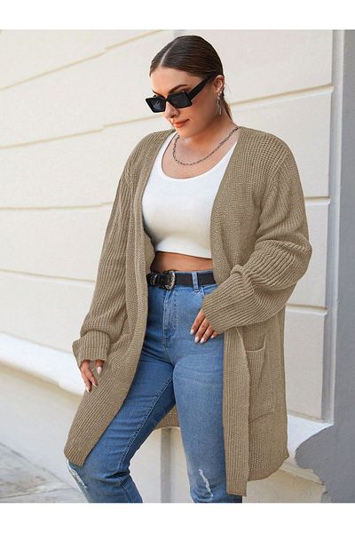 ATEMODAA Plus Size Kissed Cardigan - Atemoda