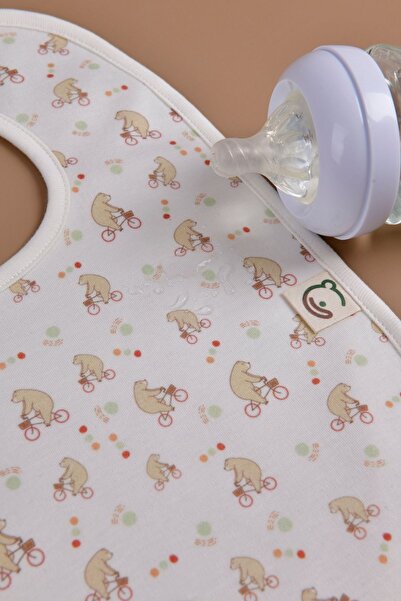 e&f Store Sıvı Geçirmez  Mama Önlüğü - Ayıcık Desenli