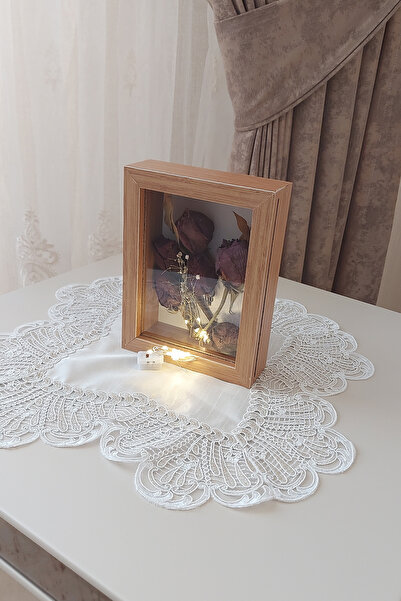 Verda Çerçeve 15x20x5 cm Dikey Ledli Anı Çerçevesi! Yeni Moda Çiçek Anı Çerçe...