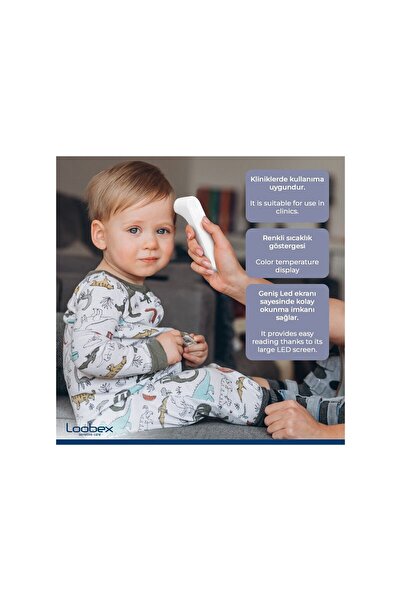 Loobex Led Temassız Ateş Ölçer Termometre Vücut - Nesne ( FDA Onaylı )