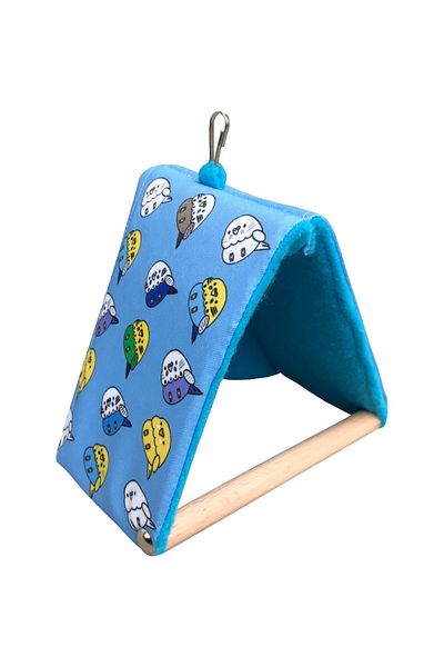 Kuşarkadaşım Budgie Blue Sleeping Swing Wind-Breaking Tent Swing