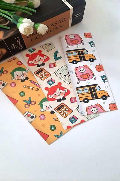 Emtory Home Seria Student din 12 - Semn de carte cu acoperire groasă - 4,5x15cm - Cadou școlar