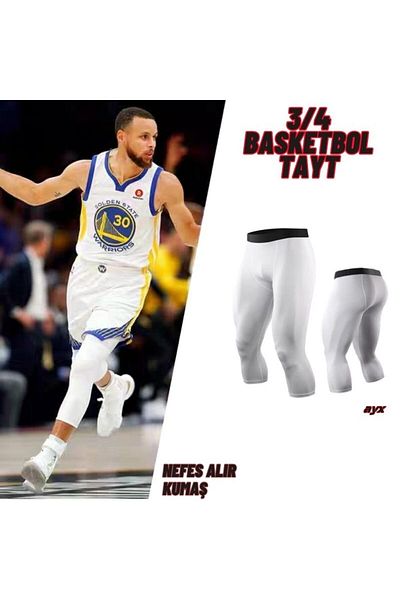 ayx Sports Training Fitness Compression Basketball 3/4 Tights