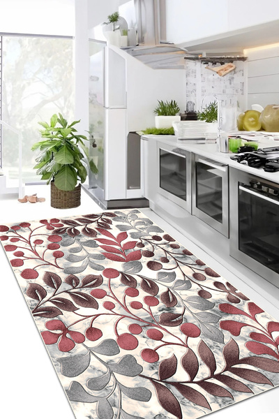 MUA HOME DECOR Dijital Baskı Yıkanabilir Mutfak Halısı Salon Halısı Koridor H...