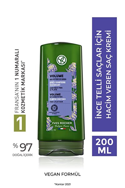 Yves Rocher Hacim Veren Saç Kremi - İnce Telli Saçlar / Volume -Vegan -200ml