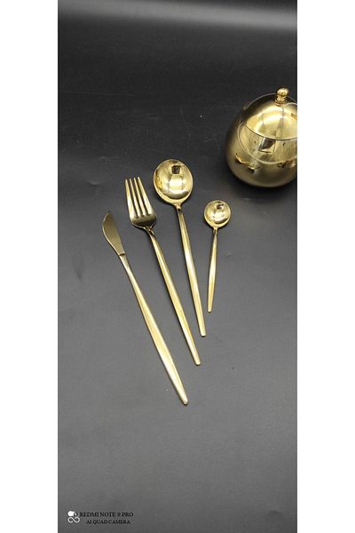BRONDOFF Wessenburg Thessaloniki 24 Piece Titanium Gold Multi-Piece Set
