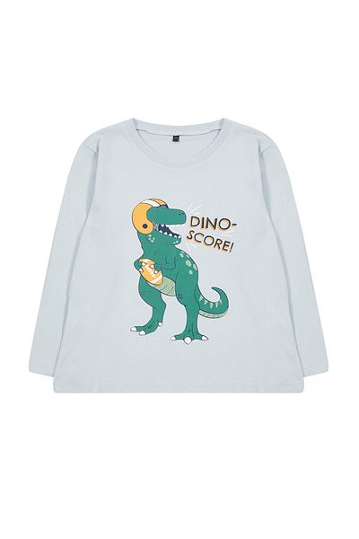 TRENDYOLKIDS Bavlněné modré tričko - Tkdaw25Ts00009