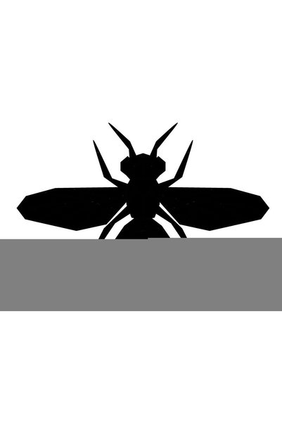 Generic Brand 40x28 cm Geometric Bee Duar Decor Sticker