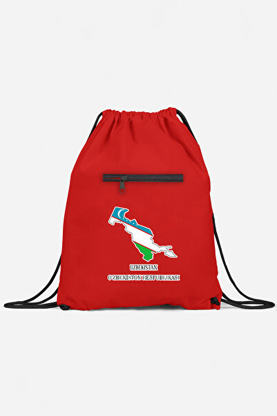 herotasarım Αθλητικό σακίδιο πλάτης Ουζμπεκιστάν με τσέπες - Bll4998