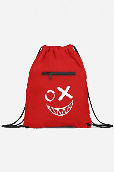 herotasarım حقيبة ظهر رياضية بتصميم إيموجي - مع جيب، bll4934