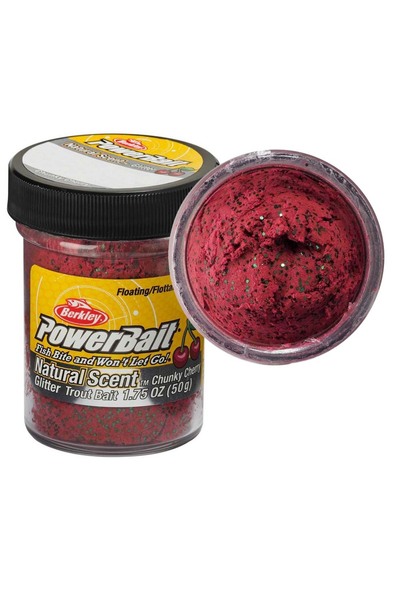 BERKLEY Chunky Cherry Kiraz Kokulu Parıltılı Alabalık Yemi Bgtchnkc2 50gr