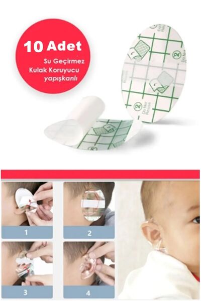 Seram Collection 10 Adet Su Geçirmez Yapışkanlı Kulak Koruyucu | Tek Kullanım...
