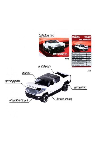 Majorette Premium Cars Single Cars Gmc Hummer Ev 212053052