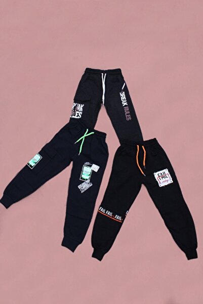 YA KO KİDS Pachet de 3 pantaloni de sport Jogger pentru băieți